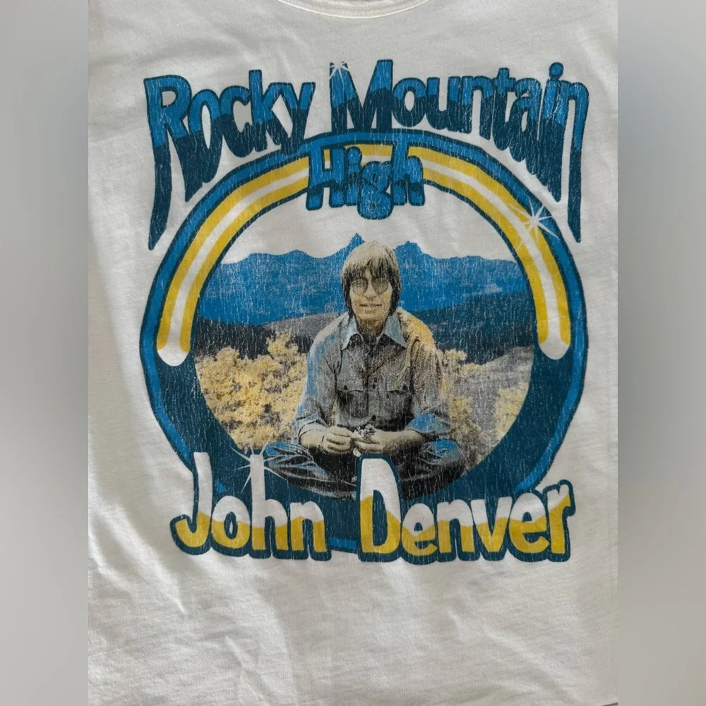 John Denver Rocky Mountain High Midnight Rider Band Graphic Shirt Size Small - Picture 9 of 11